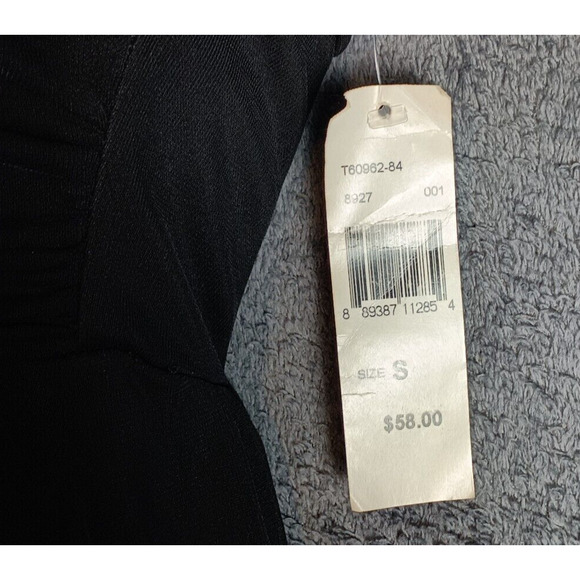 Trixxi Black Halter Cocktail Dress Size Small Handkerchief Hem Empire Waist LBD - Picture 12 of 14